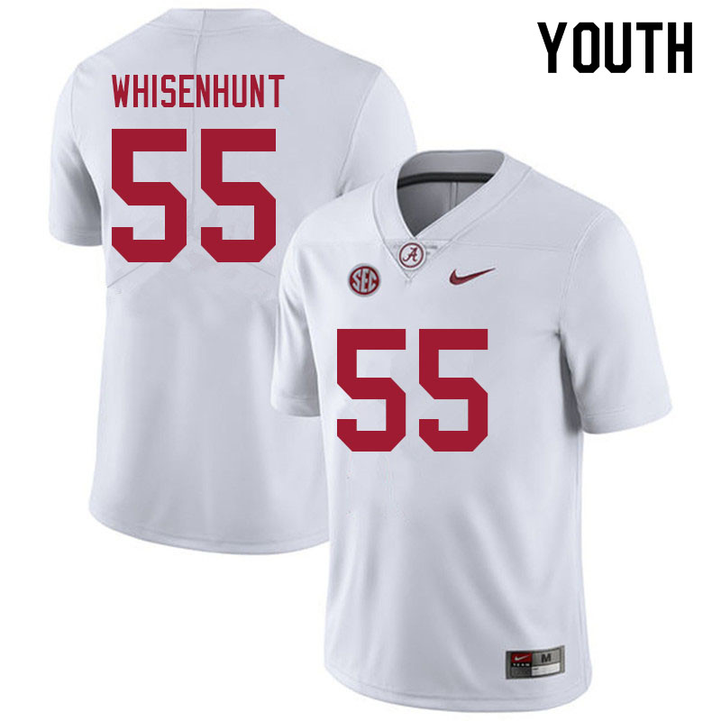 Youth #55 Bennett Whisenhunt Alabama Crimson Tide College Football Jerseys Sale-White